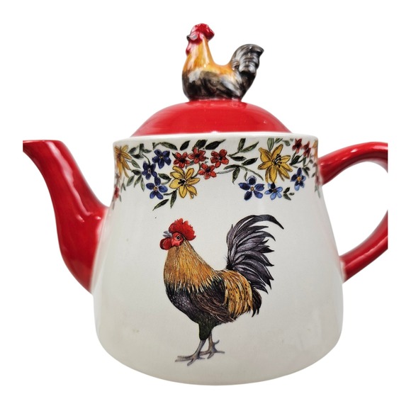 "Homestead Rooster" teapot 
Cracker Barrel Susan Winget Rooster - Picture 5 of 6